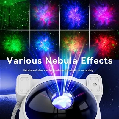 Nočné svetlo hviezdneho projektora Galaxy