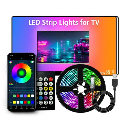 Podsvietenie TV za pásovými LED svetlami