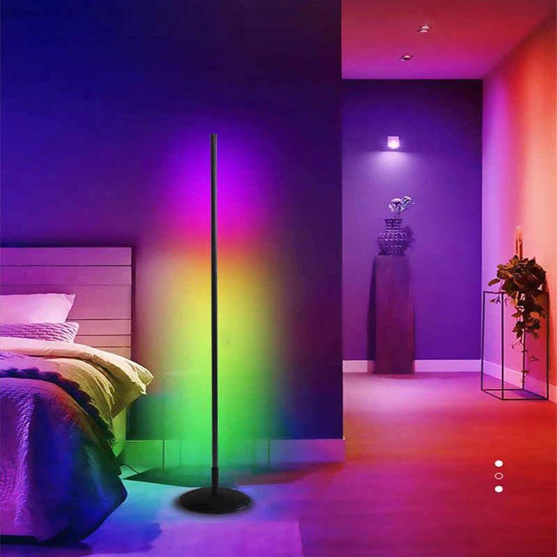 Inteligentná LED RGBIC stojaca lampa do spálne a obývačky